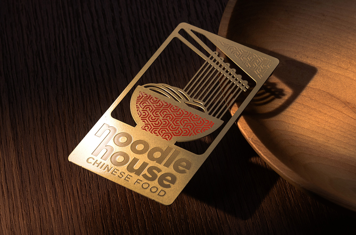 Laser-cut Metal Business Cards